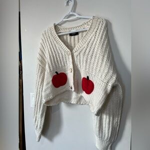 Pretty knit cropped cardigan